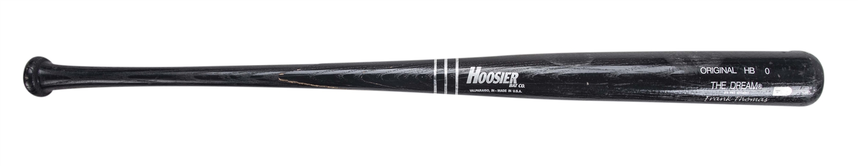 2008 Frank Thomas Game Used Hoosier HB0 Model Bat (MLB Authenticated)